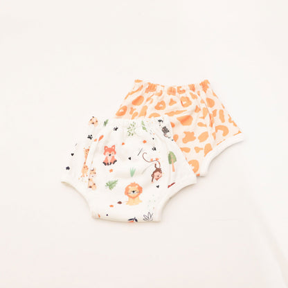 Baby Animals (Set of 2) Pull-up Toddler Training Pants - Tinycubs - 