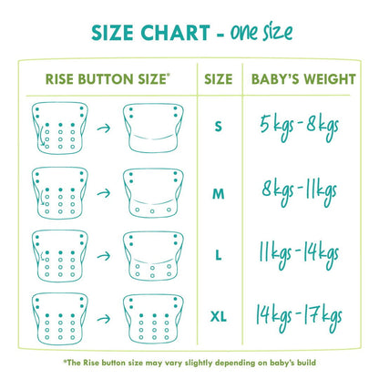 Baby Doodle - Nano all-in-one trim cloth diapers - Tinycubs - 