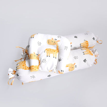 Baby Giraffe - Cot Bedsheet Set (Fitted) - Tinycubs - 