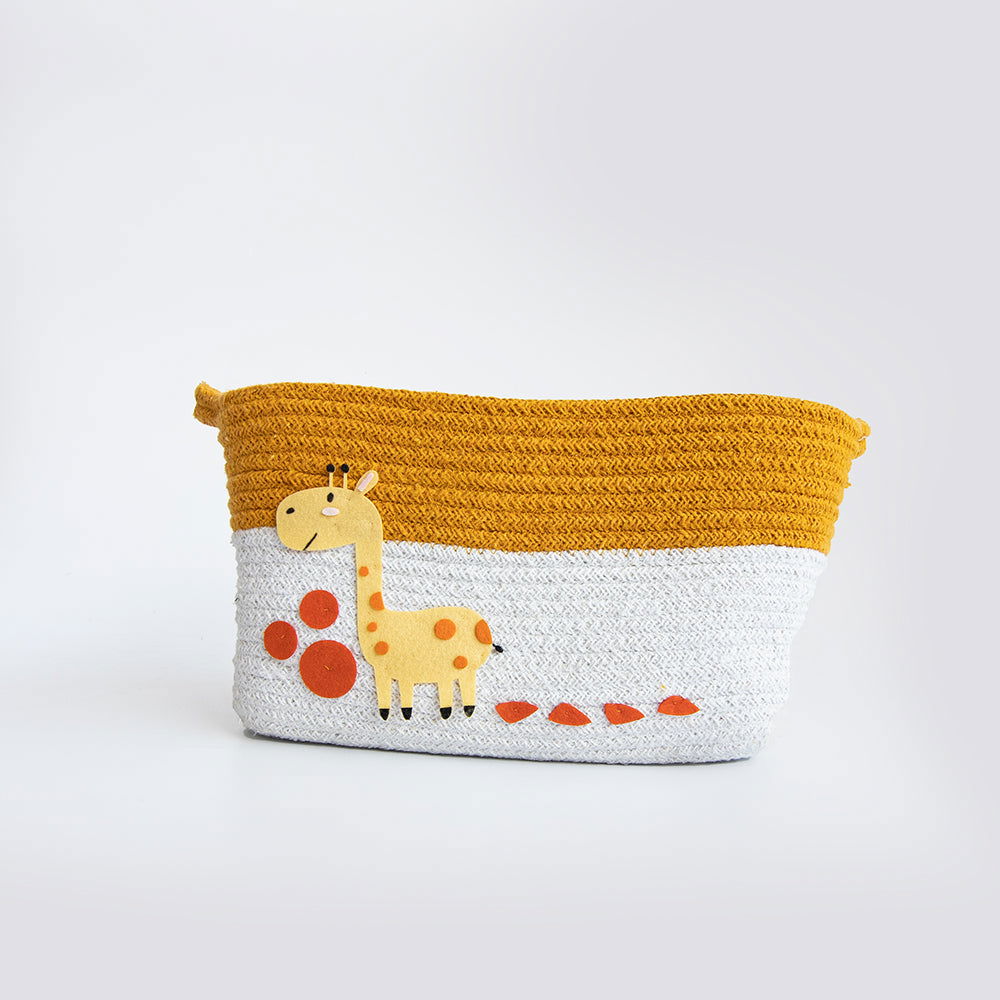 Baby Giraffe - Cotton Rope Basket - Tinycubs - 