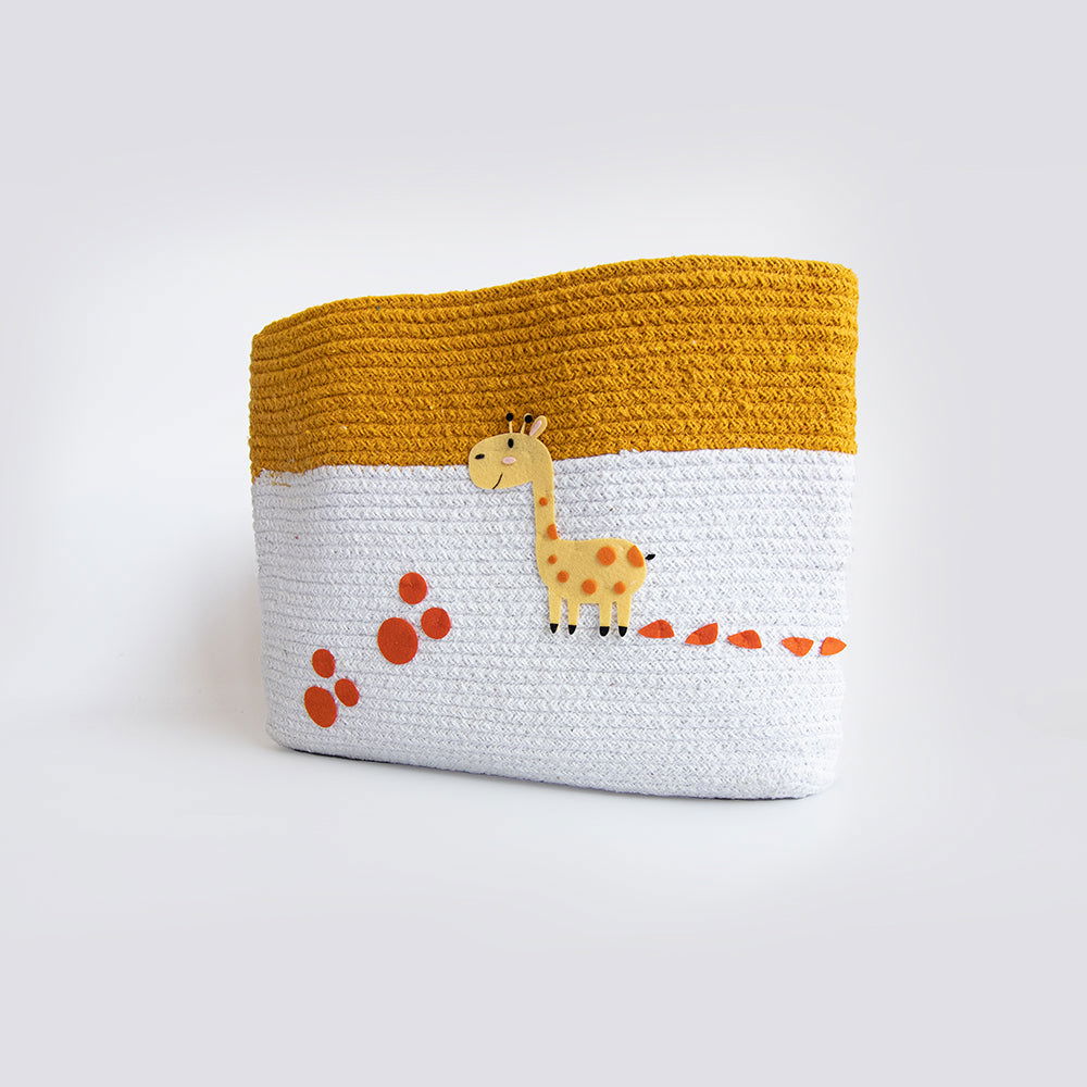 Baby Giraffe - Cotton Rope Baskets (Set Of 2) - Tinycubs - 