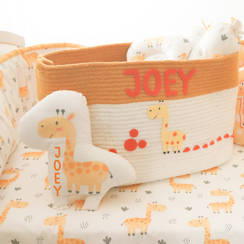 Baby Giraffe - Organic Cot Bedding Gift Set - Tinycubs - 