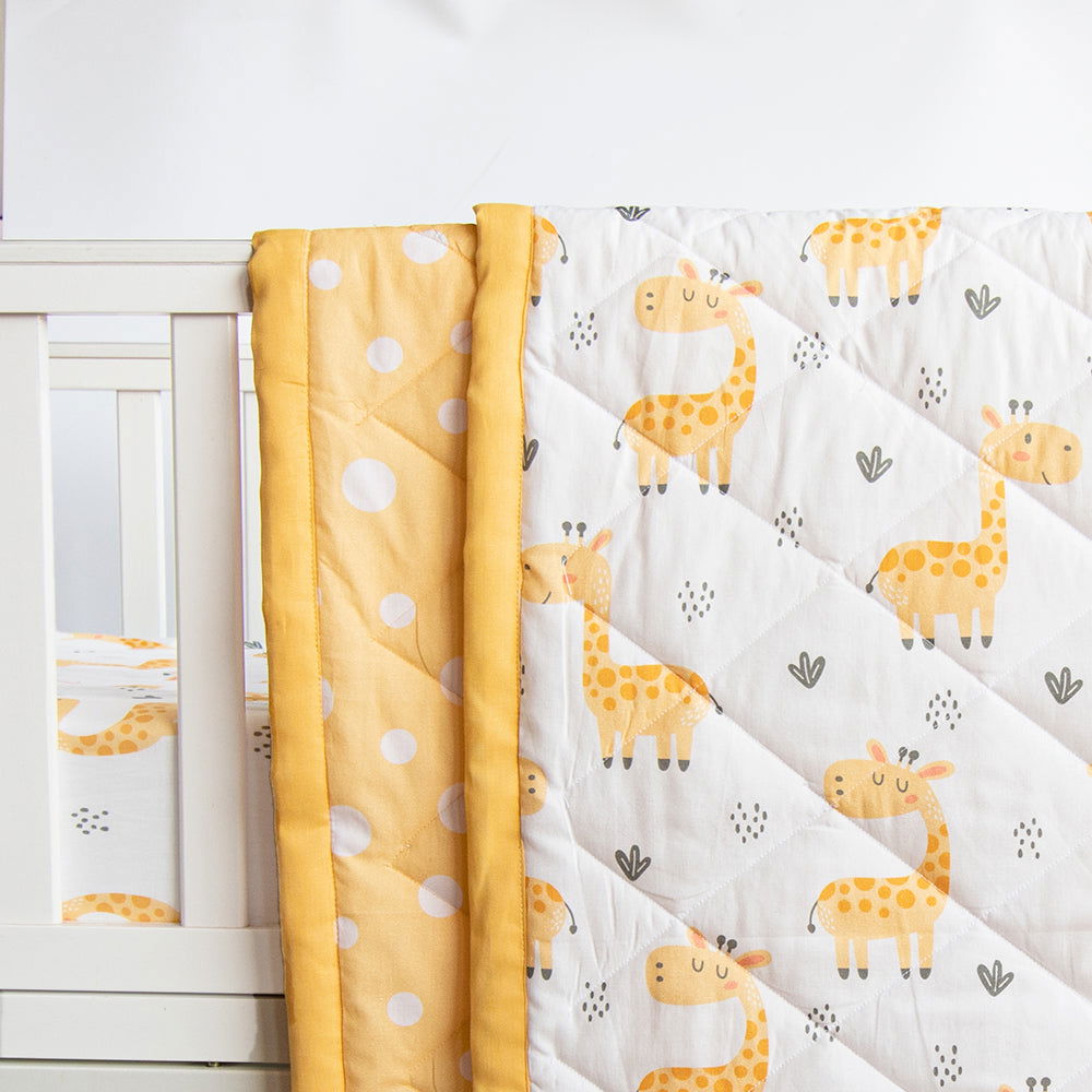 Baby Giraffe - Organic Cot Bedding Gift Set - Tinycubs - 
