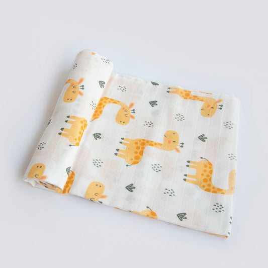 Baby Giraffe - Organic Luxury Swaddle - Tinycubs - 