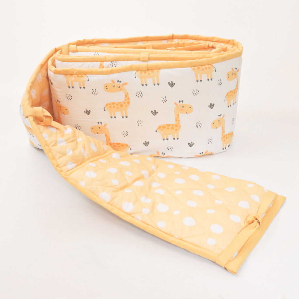Baby Giraffe - Quilted Cot Bumper - Tinycubs - 