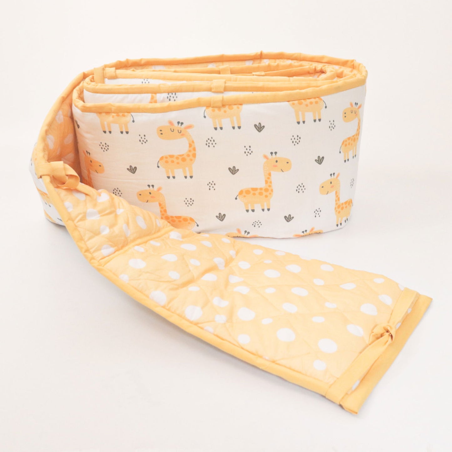 Baby Giraffe - Quilted Cot Bumper - Tinycubs - 