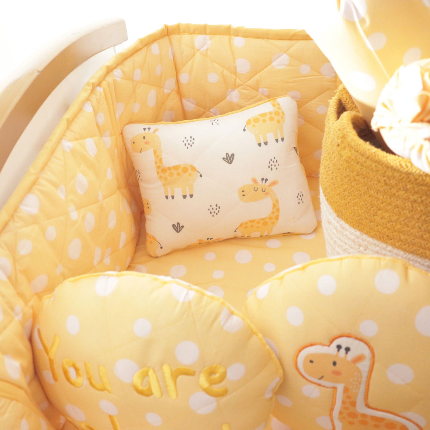 Baby Giraffe - Quilted Pillow - Tinycubs - 