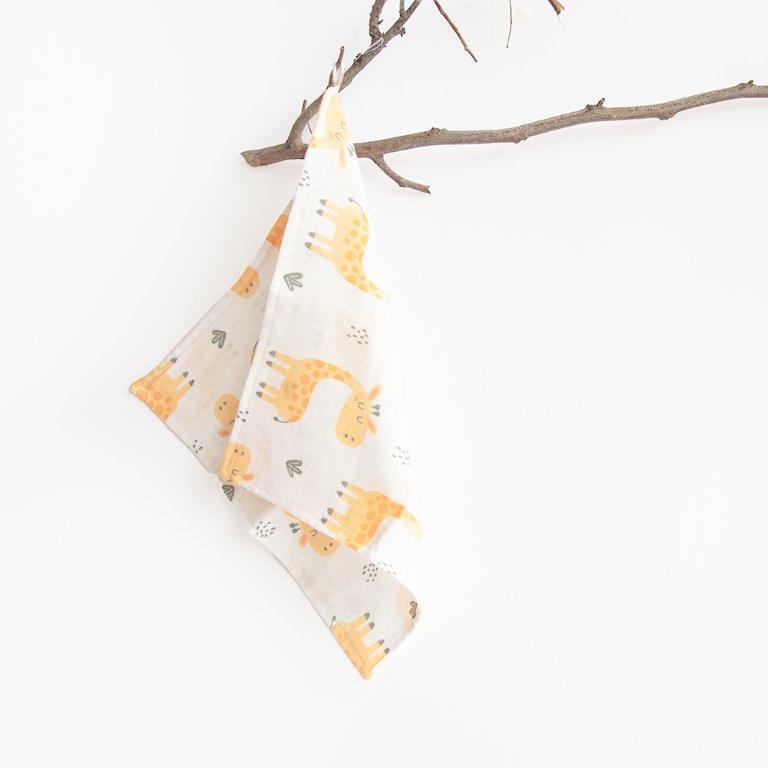 Baby Giraffe - Reversible Bib & Burpy Cloth Set - Tinycubs - 