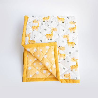 Baby Giraffe - Reversible Comfort Quilt - Tinycubs - 