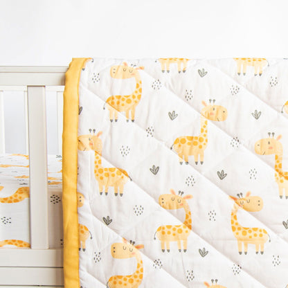 Baby Giraffe - Reversible Comfort Quilt - Tinycubs - 