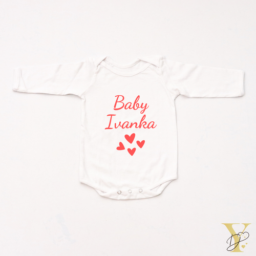 Baby Hearts Bodysuit (full sleeves) - Tinycubs - 