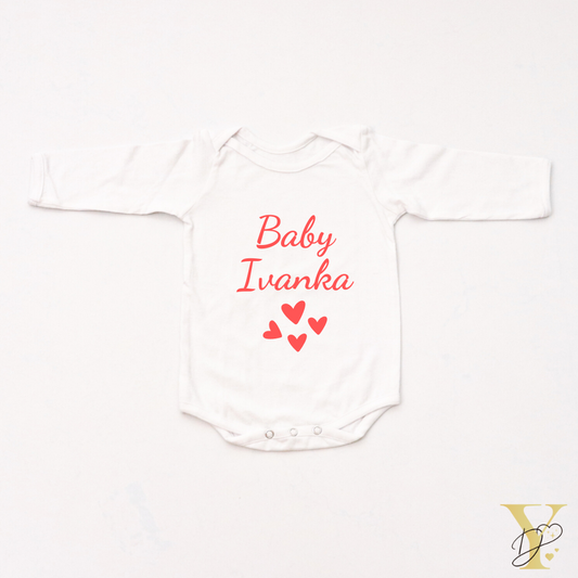 Baby Hearts Bodysuit (full sleeves) - Tinycubs - 