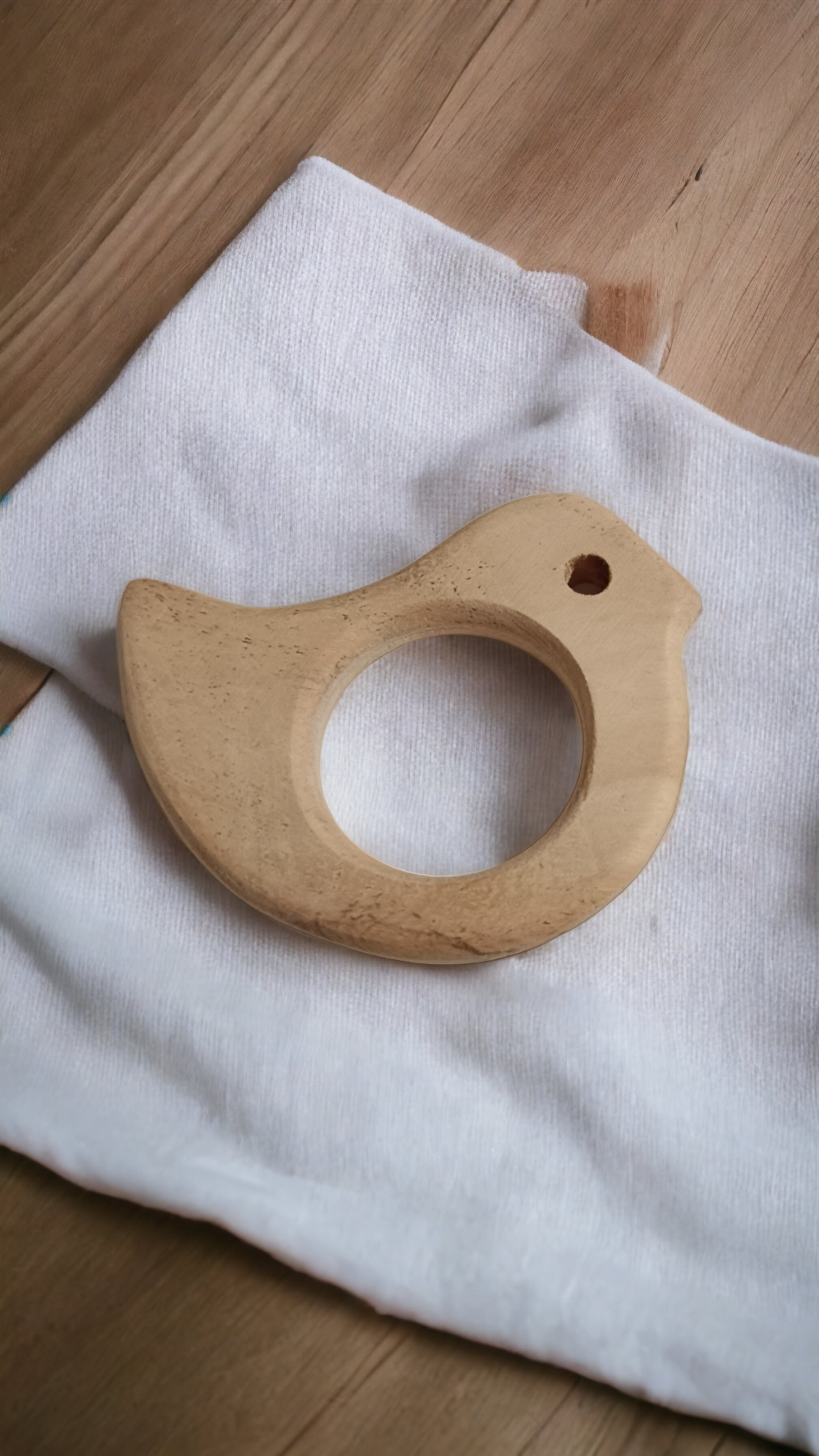 Baby Neem Wooden Teethers - Dove & Bunny Shapes - Tinycubs - 