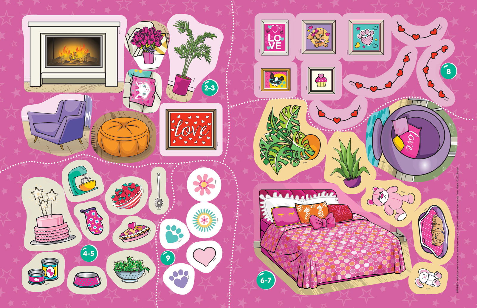 Barbie Dreamhouse Adventures -Dream House Decorate with Stickers - Tinycubs - 