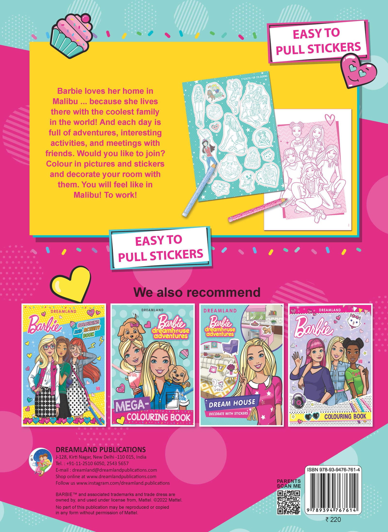 Barbie Dreamhouse Adventures - Mega Colouring Book - Tinycubs - 