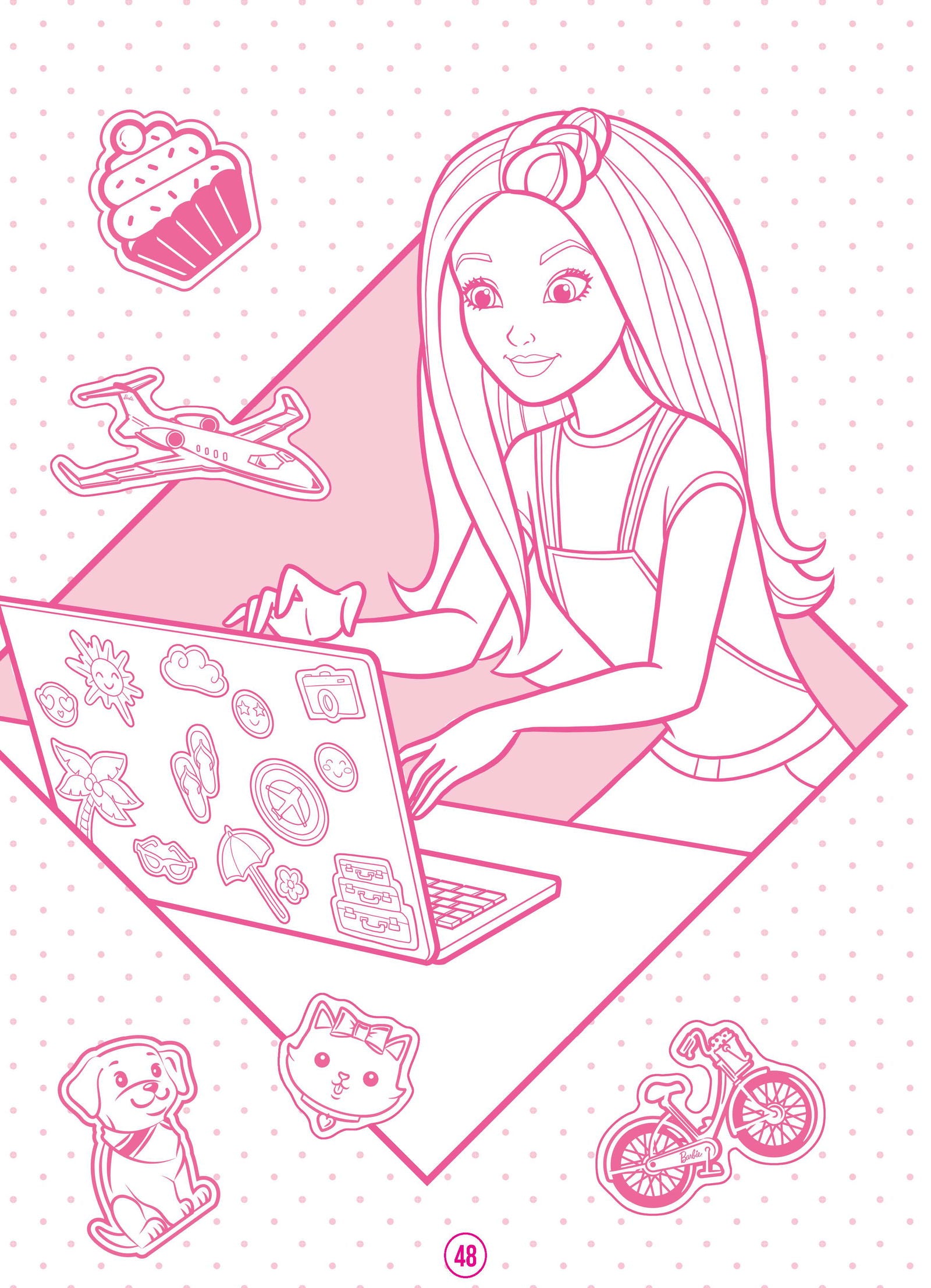 Barbie Dreamhouse Adventures - Mega Colouring Book - Tinycubs - 