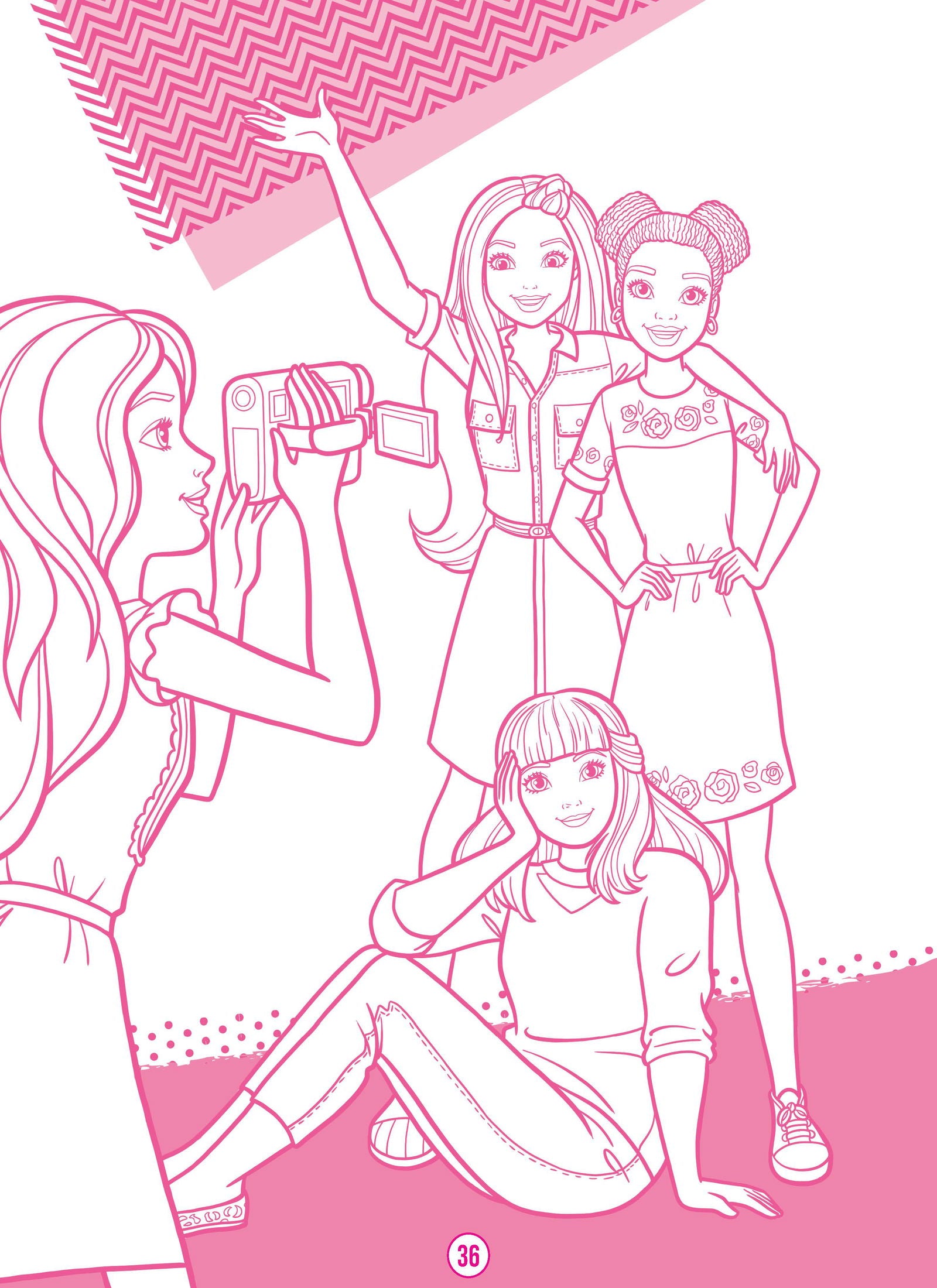 Barbie Dreamhouse Adventures - Mega Colouring Book - Tinycubs - 