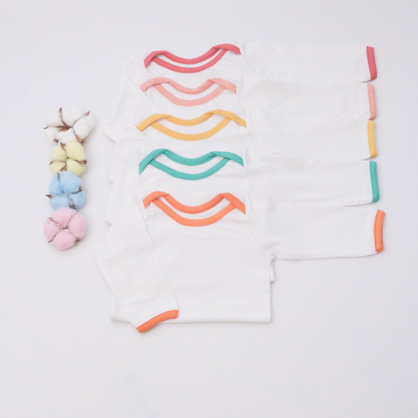 Basic Bodysuits (full sleeves) - Set of 5 - Tinycubs - 