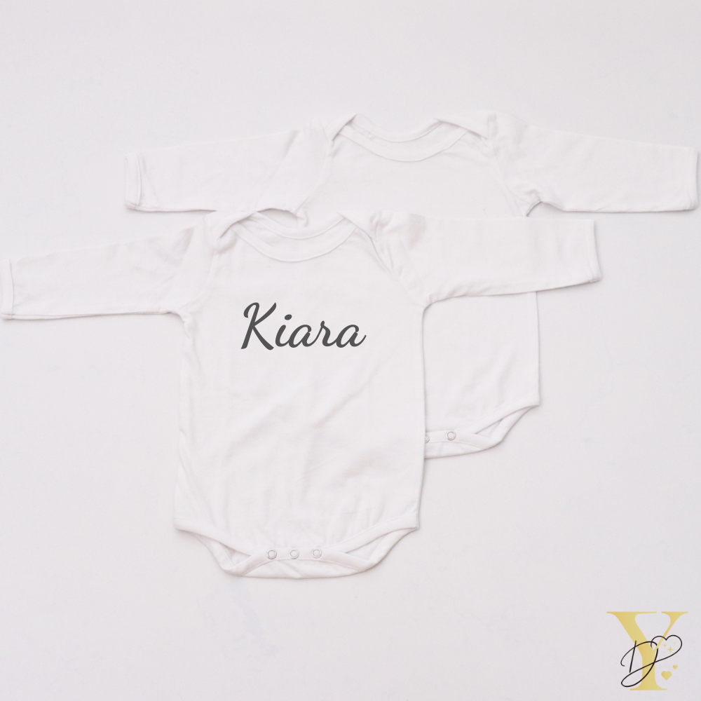 Basic White Bodysuits (full sleeves) - Set of 2 - Tinycubs - 