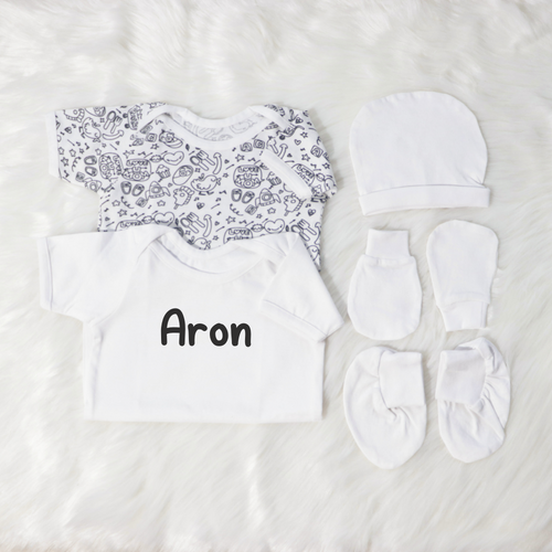 Basic Whites - Newborn Bodysuits Bundle - Tinycubs - 
