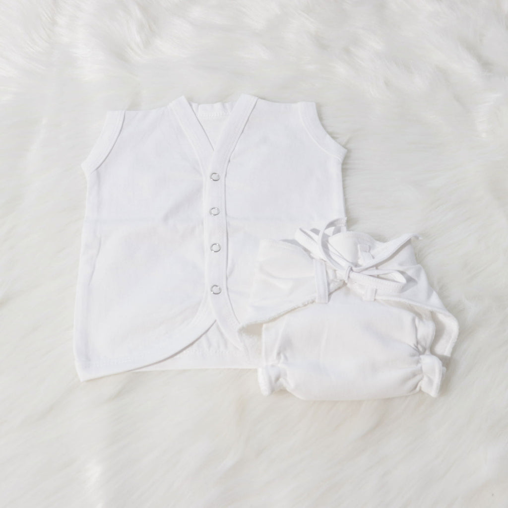 Basic Whites Babywear Set - Tinycubs - 