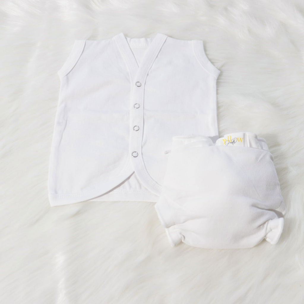 Basic Whites Babywear Set - Tinycubs - 