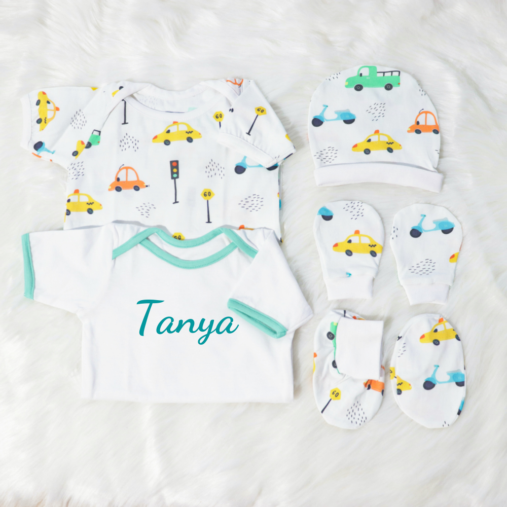 Beep Beep - Newborn Bodysuits Bundle - Tinycubs - 
