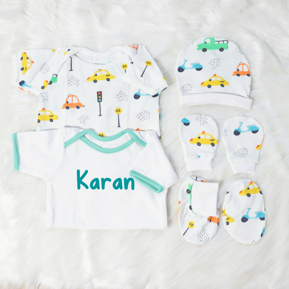 Beep Beep - Newborn Bodysuits Bundle - Tinycubs - 