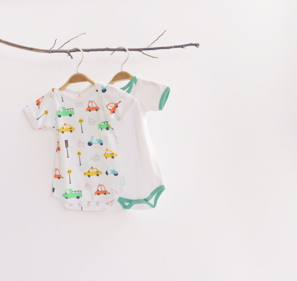 Beep Beep Bodysuits - Set of 2 - Tinycubs - 