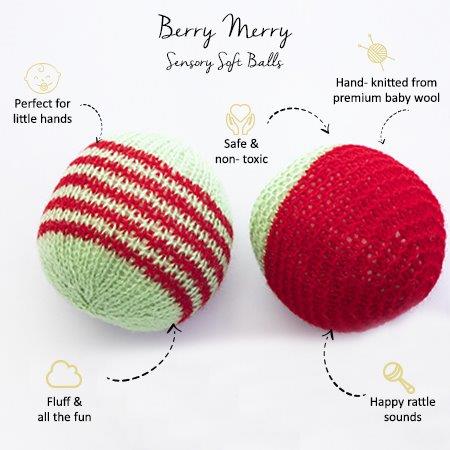 Berry Merry Sensory Soft Balls - Tinycubs - 