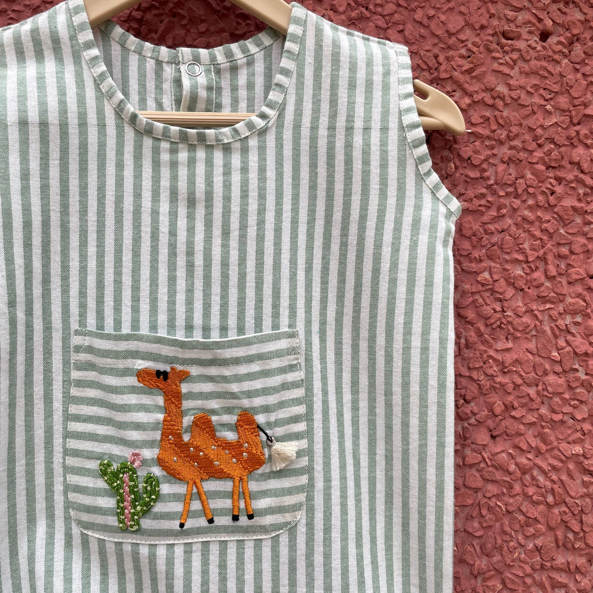Bhaakur Cotton Sleeveless Romper - Tinycubs - 