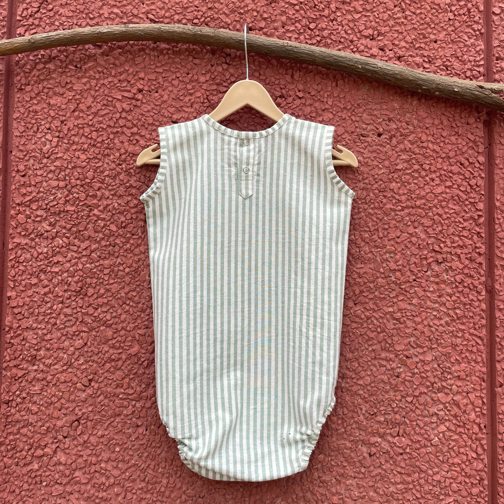 Bhaakur Cotton Sleeveless Romper - Tinycubs - 