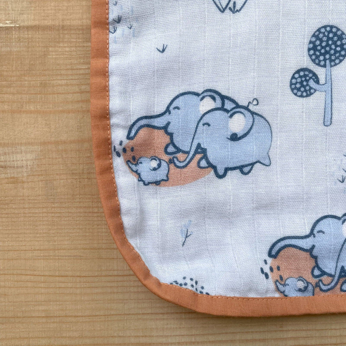 Bib and Blurp Cloth Set( Elephant Print) - Tinycubs - 