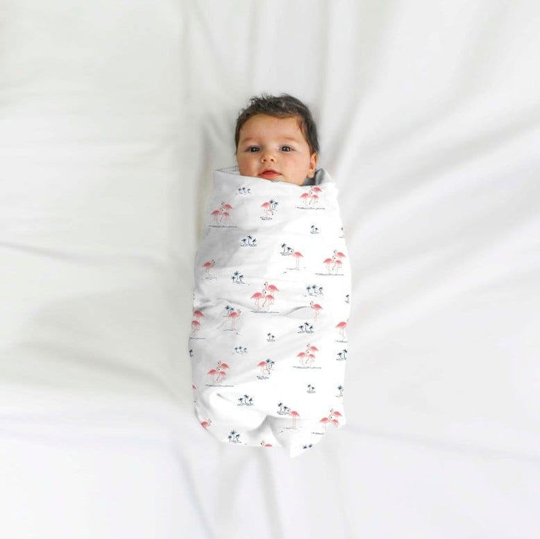 Bird+Duck+Flamingo Baby Swaddle Set | Pack Of 3 | 90 X 90 cm - Tinycubs - 