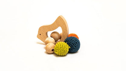 Bird rattle cum teether - Tinycubs - 