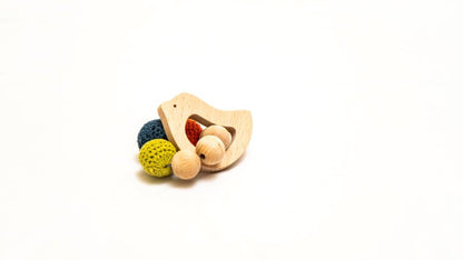 Bird rattle cum teether - Tinycubs - 