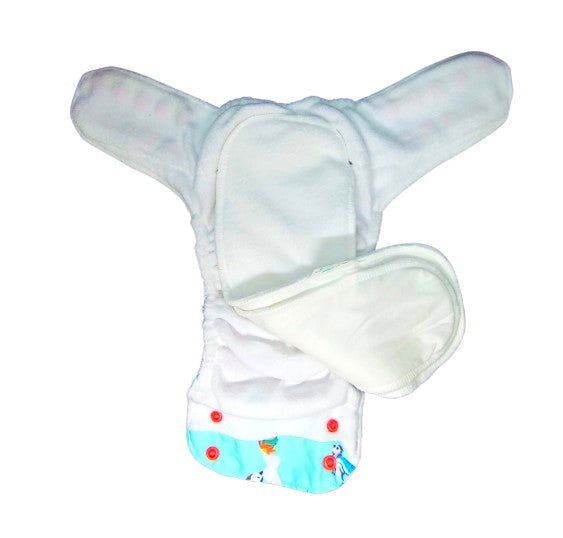Birdie - Nano AIO Cloth Diaper with2 organic cloth inserts - Tinycubs - 