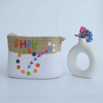 COLOURS - COTTON ROPE BASKET (MEDIUM) - Tinycubs - 