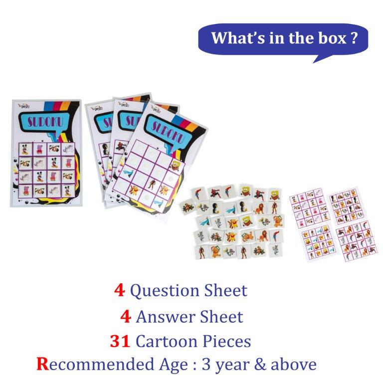 Cartoon Based Sudoku Cards - Tinycubs - 