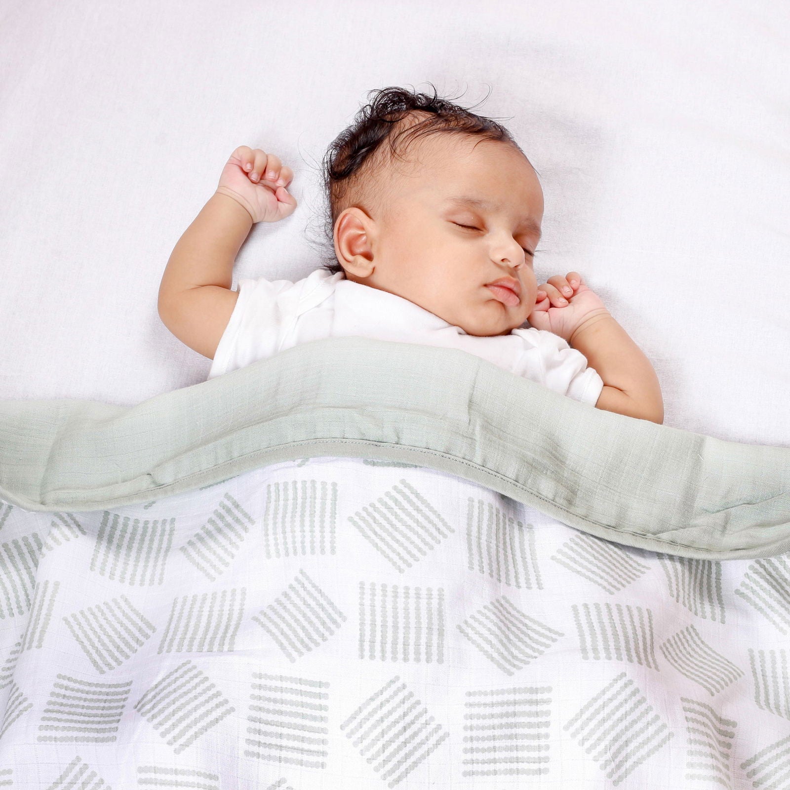 Charming Pattern' 3 layer organic muslin blanket : Lines - Tinycubs - 
