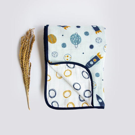 Child Of The Universe - Reversible Muslin Blanket - Tinycubs - 