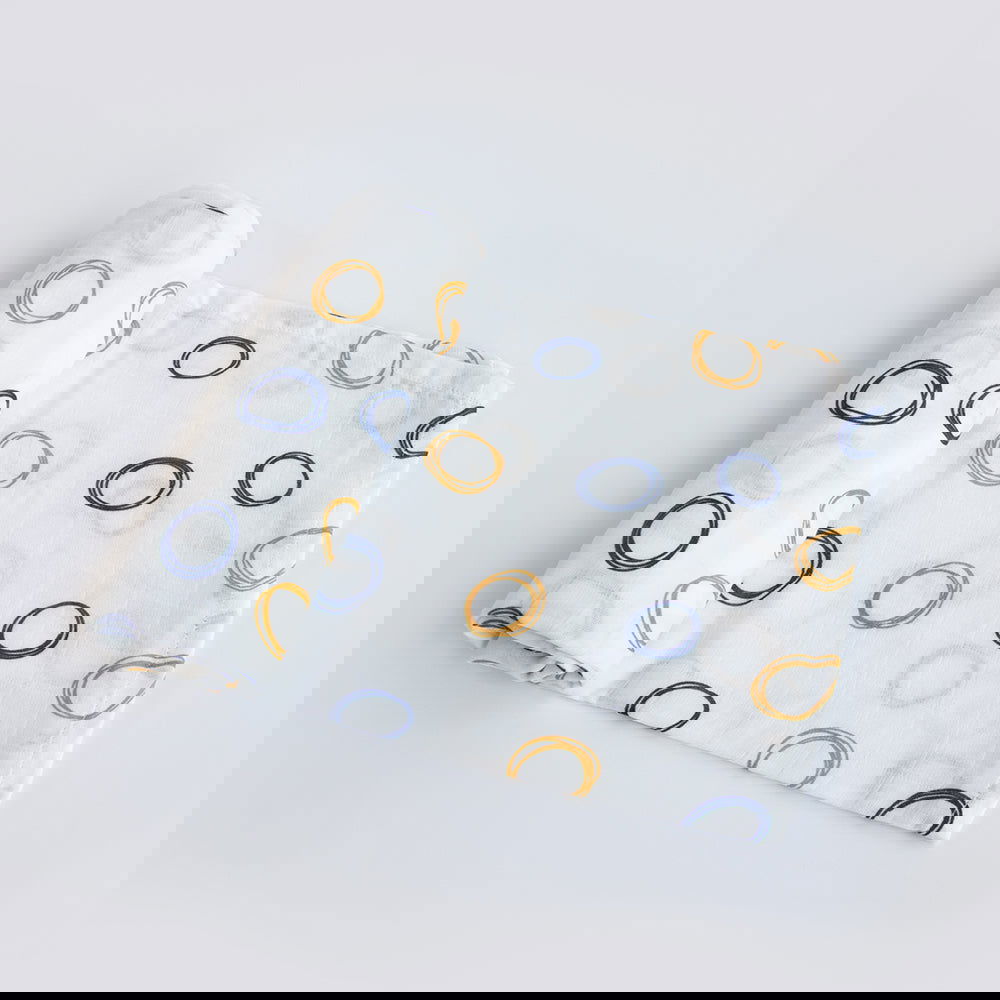 Child Of The Universe & Doodle Circles - Organic Luxury Swaddles Set - Tinycubs - 