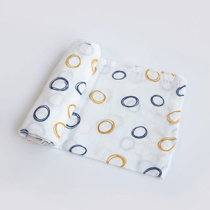Child Of The Universe & Doodle Circles - Organic Luxury Swaddles Set - Tinycubs - 