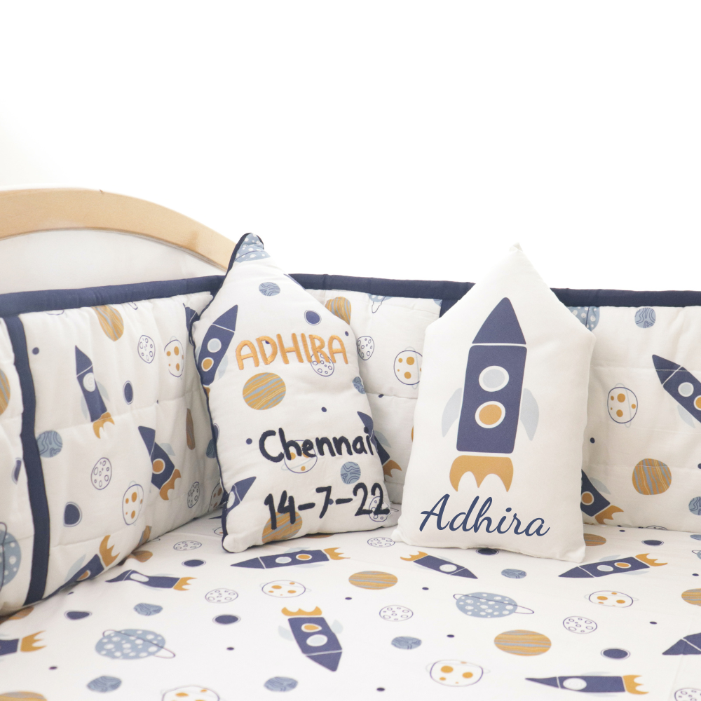 Child of the Universe - Quilted Cot Bumper - Tinycubs - 