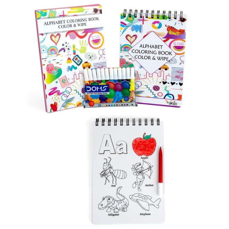 Colour and Wipe - Resusable Alphabet Book - Tinycubs - 
