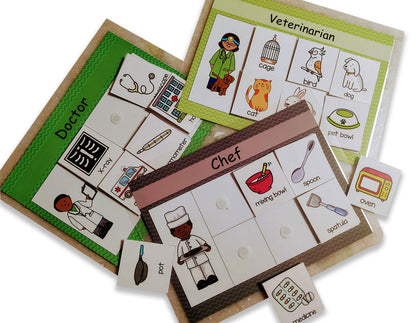Community helper and their tools sorting activity - Tinycubs - 