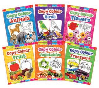 Copy Colour Book - 1 to 6 (Pack) - Tinycubs - 