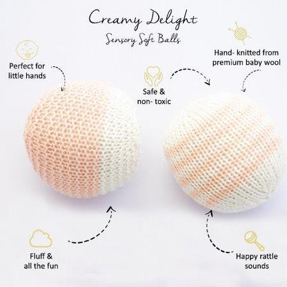 Creamy Delight Sensory Soft Balls - Tinycubs - 