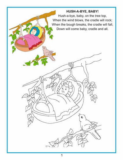 Creative Colouring Book - Nursery Rhymes - Tinycubs - 