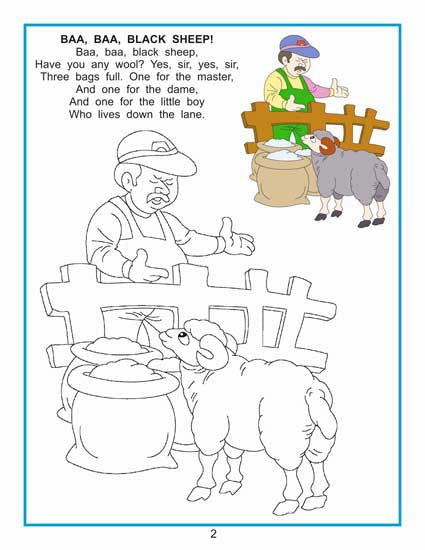 Creative Colouring Book - Nursery Rhymes - Tinycubs - 